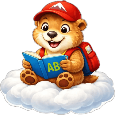 Cleverli, unser Murmeltier, mit einem Buch